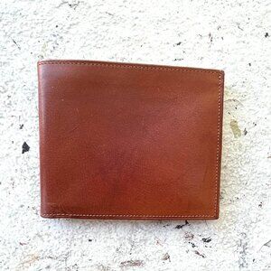 COACH Vintage Mens Water Buffalo Cognac Breast Pocket Cognac Cards Wallet Unisex